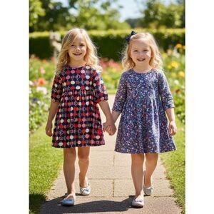 NEW smiling button Toddler Girls 12-18 Months Winnie Dress
